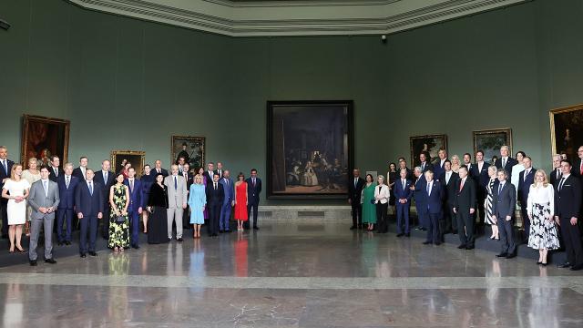 Madrid'deki NATO Zirvesi'ne katılan liderler, Prado Müzesi'nde akşam yemeği yedi