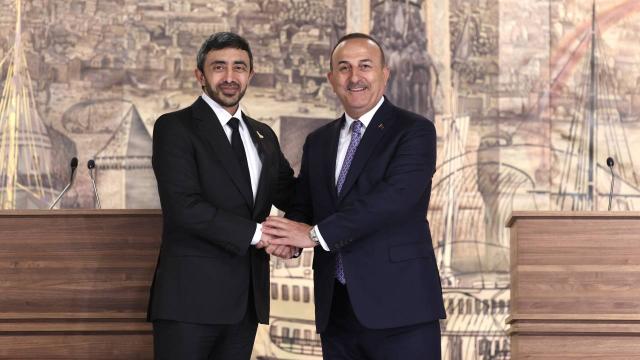 Bakan Çavuşoğlu, BAE'li mevkidaşı Al Nahyan ile görüştü
