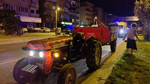 Bursa'da traktörle çarpışan motosikletteki 2 kişi yaralandı