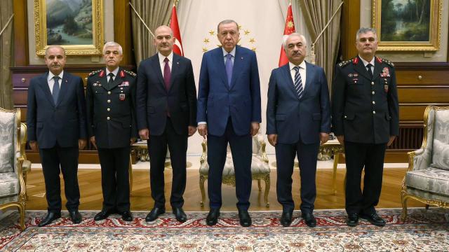 Cumhurbaşkanı Erdoğan, Soylu ve beraberindeki heyeti kabul etti