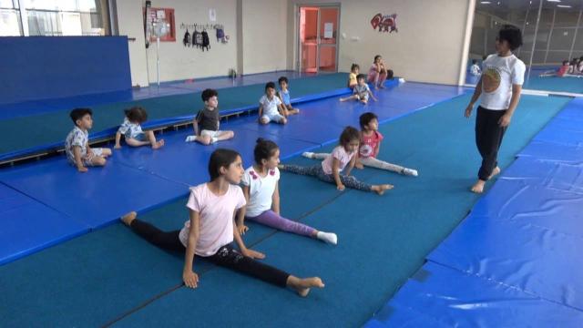 Siirtli miniklerden jimnastik kursuna yoğun ilgi