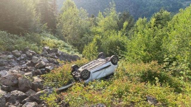 Kastamonu'da devrilen otomobilin sürücüsü hayatını kaybetti