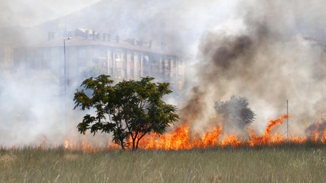 Kayseri'de çıkan yangın söndürüldü