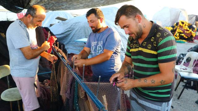 Tekirdağlı balıkçılar av sezonuna hazırlanıyor