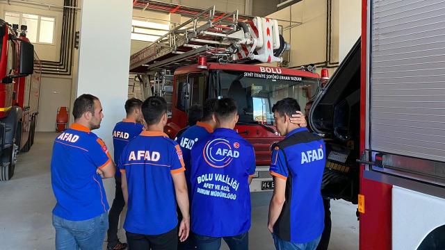 Bolu'da AFAD personeli göreve hazırlanıyor