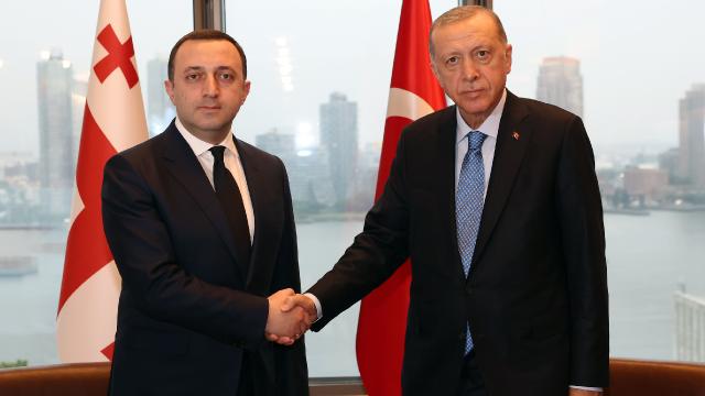 Cumhurbaşkanı Erdoğan Gürcistan Başbakanı İrakli Garibaşvili'yi kabul etti