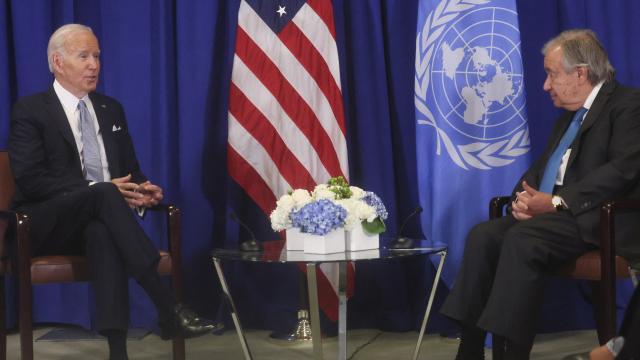 Biden, BM Genel Sekreteri Guterres ile bir araya geldi