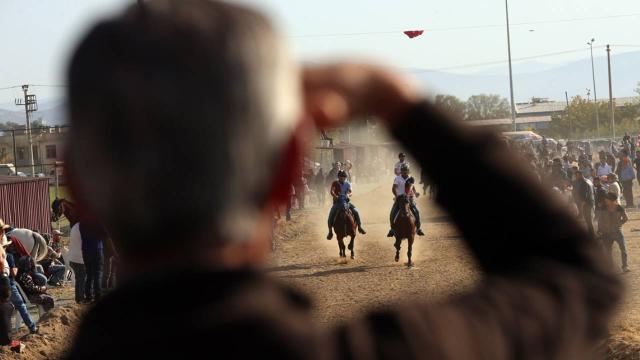 Aydın'da rahvan at yarışları gerçekleştirildi