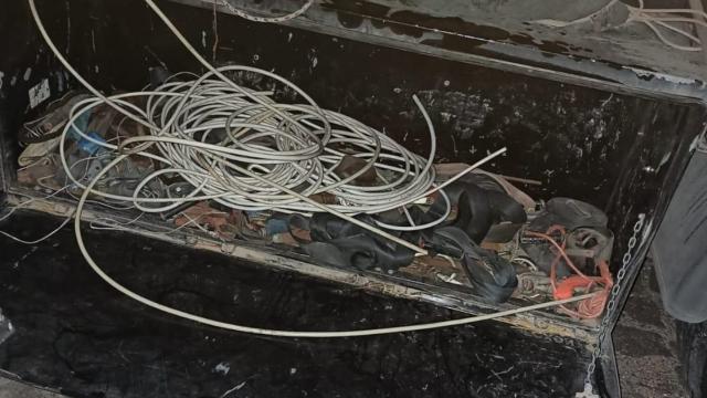 Kayseri'de akaryakıt istasyonunda kablo hırsızlığı yapan zanlı yakalandı
