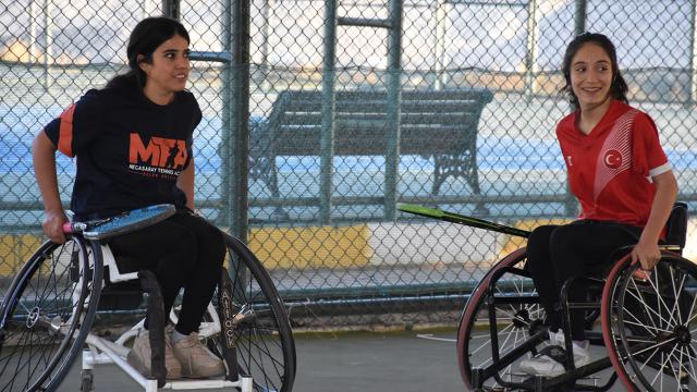 Şırnaklı engelli sporcular Aspendos Open Tenis Turnuvası'na hazırlanıyor