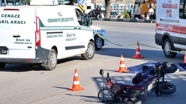 Osmaniye'de elektrikli bisiklete kamyon çarptı: 1 ölü, 1 yaralı