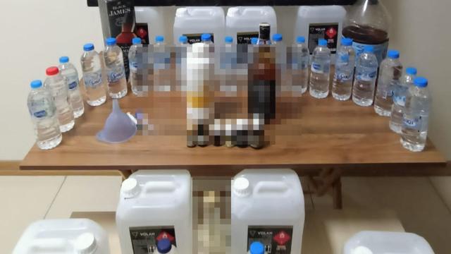 Çanakkale polisinden sahte alkol operasyonu