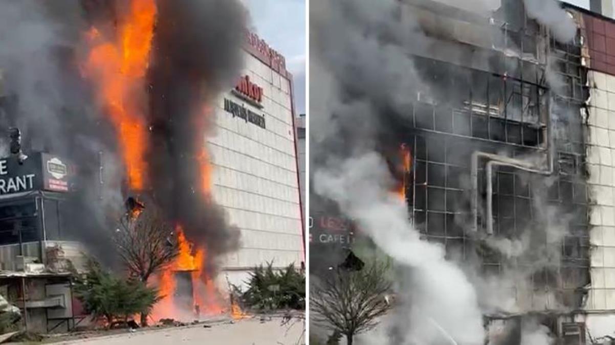 Ankara'da AVM'de yangın! Vatandaşlar apar topar tahliye edildi