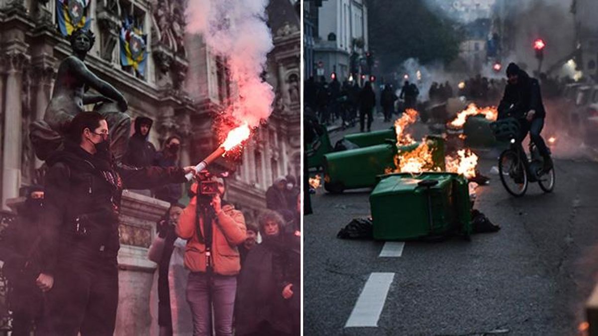Tartışmalı emeklilik yasasının onaylanması Fransa'yı karıştırdı! Sokakları yakan göstericiler tek bir slogan atıyor