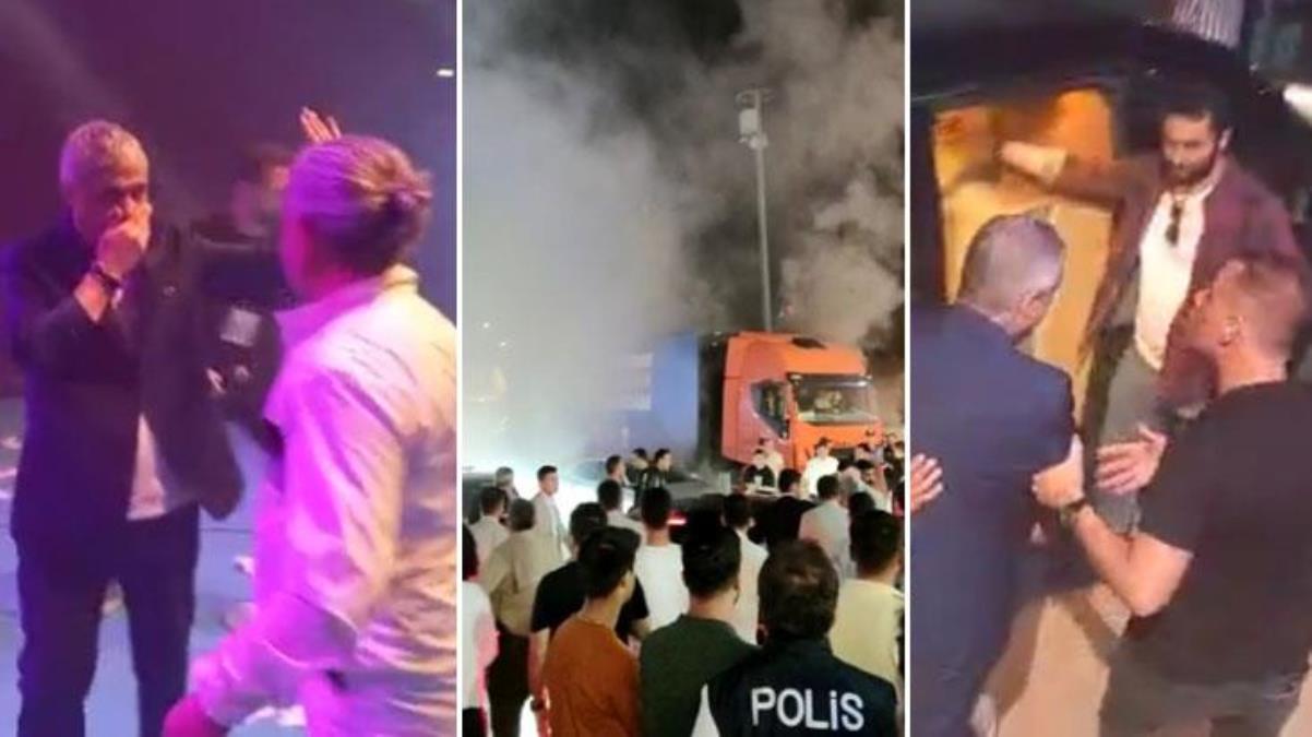 AK Parti'nin düzenlediği Cengiz Kurtoğlu konserinde yangın! Bakan Nebati bölgeden uzaklaştırıldı
