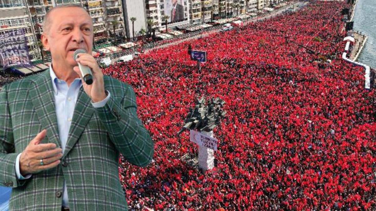 Cumhurbaşkanı Erdoğan, İzmir'den Kılıçdaroğlu'na meydan okudu: Bu seçim Bay Bay Kemal'i uğurlama seçimi