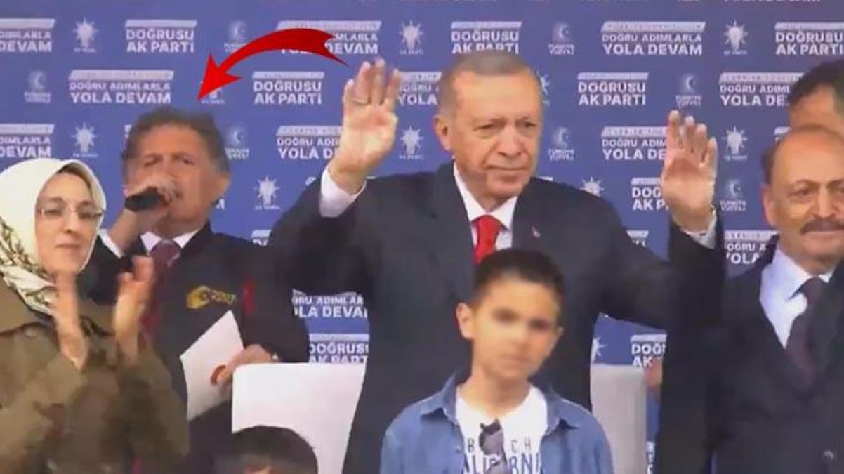 Cumhurbaşkanı Erdoğan'ın mitinginde dikkat çeken anons: İnce'ye gönül verenler, yeriniz milletin adamının yanıdır