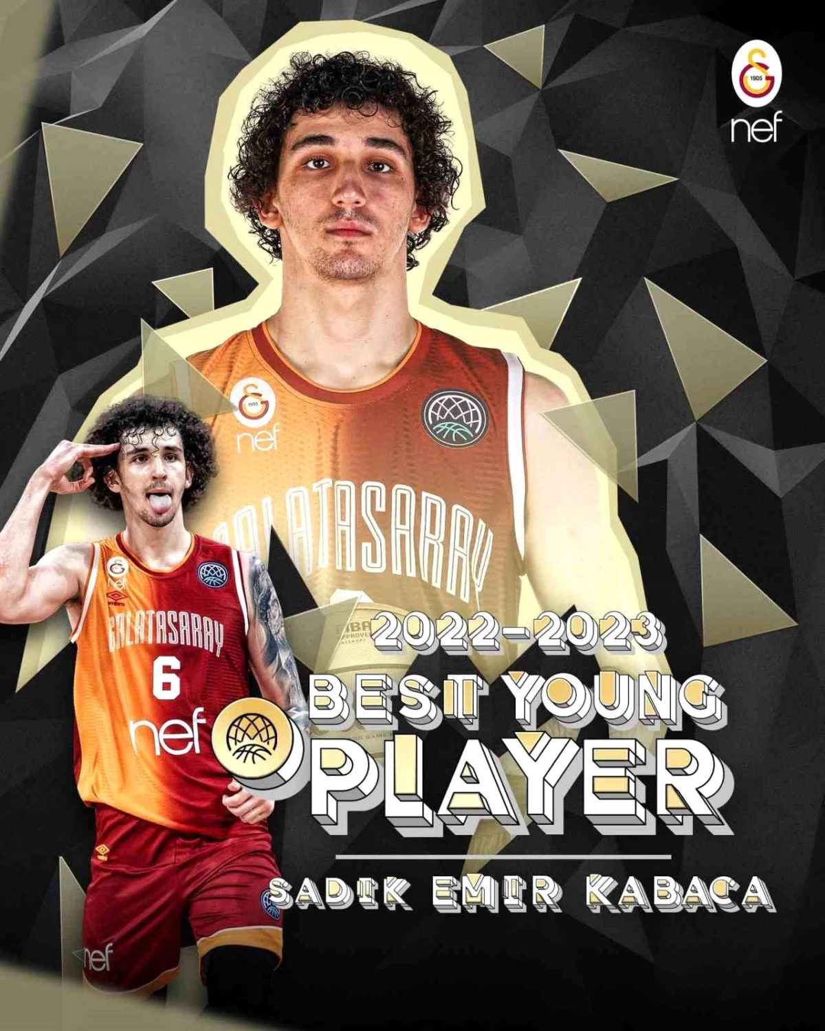 FIBA Basketbol Şampiyonlar Ligi'nde yılın en uygun genç oyuncusu Sadık Buyruk Kabaca seçildi