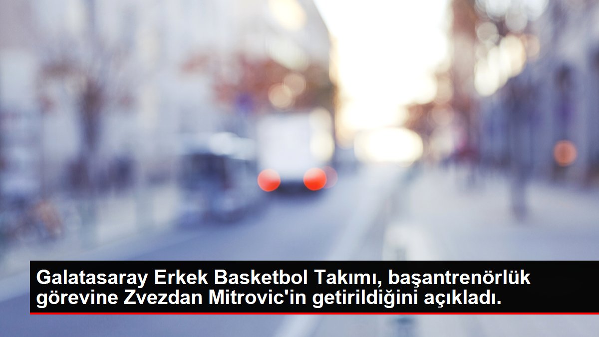 Galatasaray Erkek Basketbol Grubu, başantrenörlük misyonuna Zvezdan Mitrovic'in getirildiğini açıkladı.