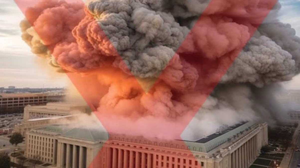 Pentagon'da patlama olduğuna dair düzmece görsel ortalığı karıştırdı! Borsa resmen çakıldı