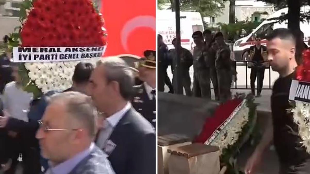 Şehit cenazesine gönderilen Kılıçdaroğlu ve Akşener çelenkleri yansılara neden oldu! Biri kaldırıldı başkası parçalandı