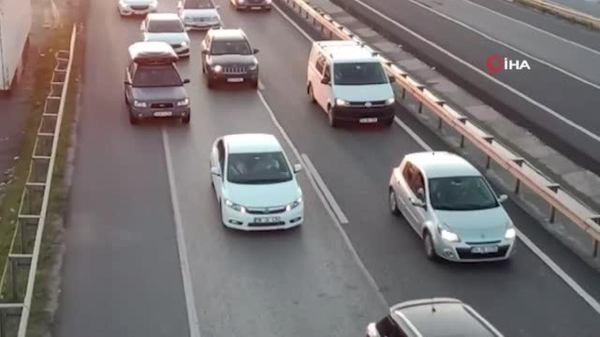 Tatil dönüşü zahmete dönüştü: Tekirdağ - İstanbul yolunda trafik durma noktasına geldi