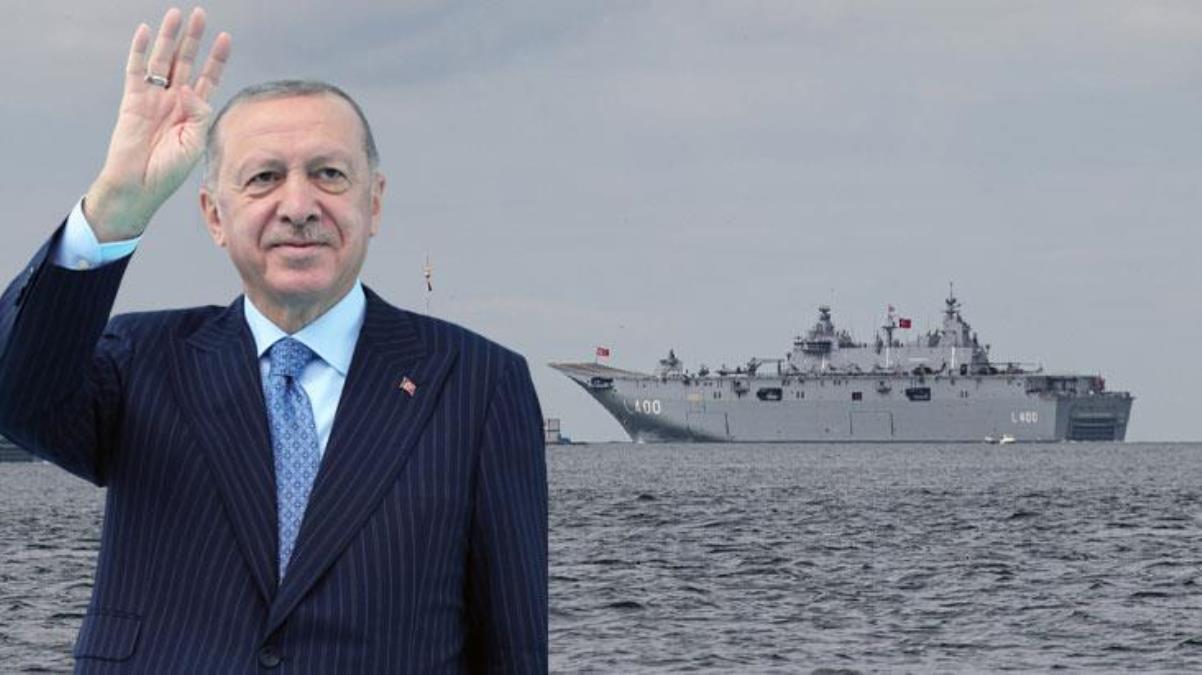 TCG Anadolu demir aldı! Boğaz'dan geçerek 21 pare top atışıyla Cumhurbaşkanı Erdoğan'ı selamlayacak