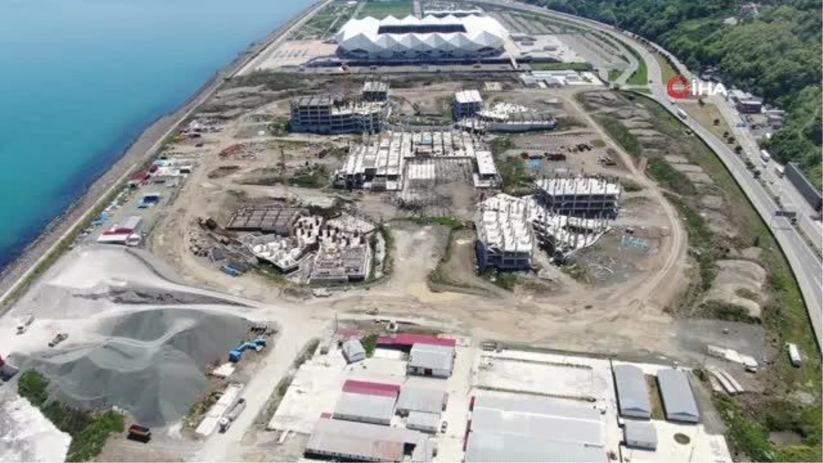 Trabzon Kent Hastanesi'nde inşaat çalışmaları hızlandı