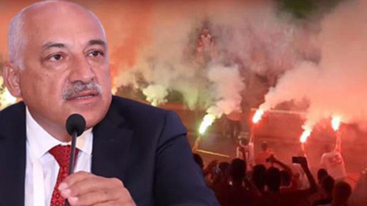 TRT yayını kesti! TFF Lideri Büyükekşi Bakan Muş'un statta olduğunu söyleyince taraftar yuhaladı