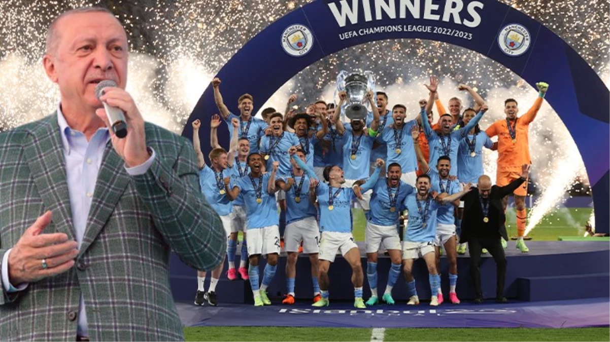 Cumhurbaşkanı Erdoğan'dan Şampiyonlar Ligi şampiyonu Manchester City'ye tebrik bildirisi