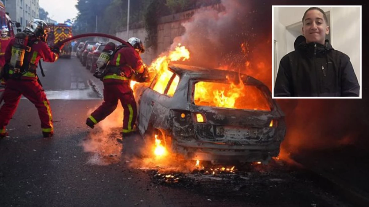 Fransa'da polisin açtığı ateş sonucu 17 yaşındaki şoför öldü, sokaklar yangın yerine döndü