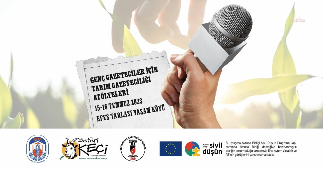 Genç Gazeteciler İçin Tarım Gazeteciliği Buluşması Düzenlenecek