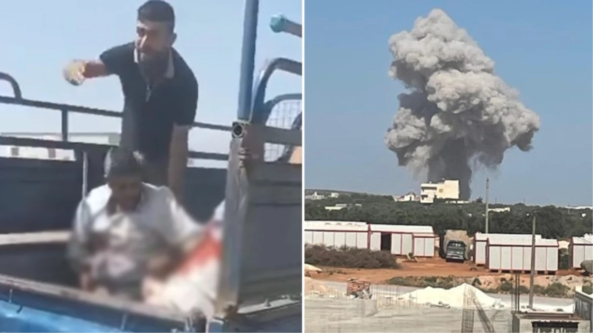 Rus savaş uçakları İdlib'deki zerzevat halini vurdu: 9 sivil öldü, 30 sivil yaralandı