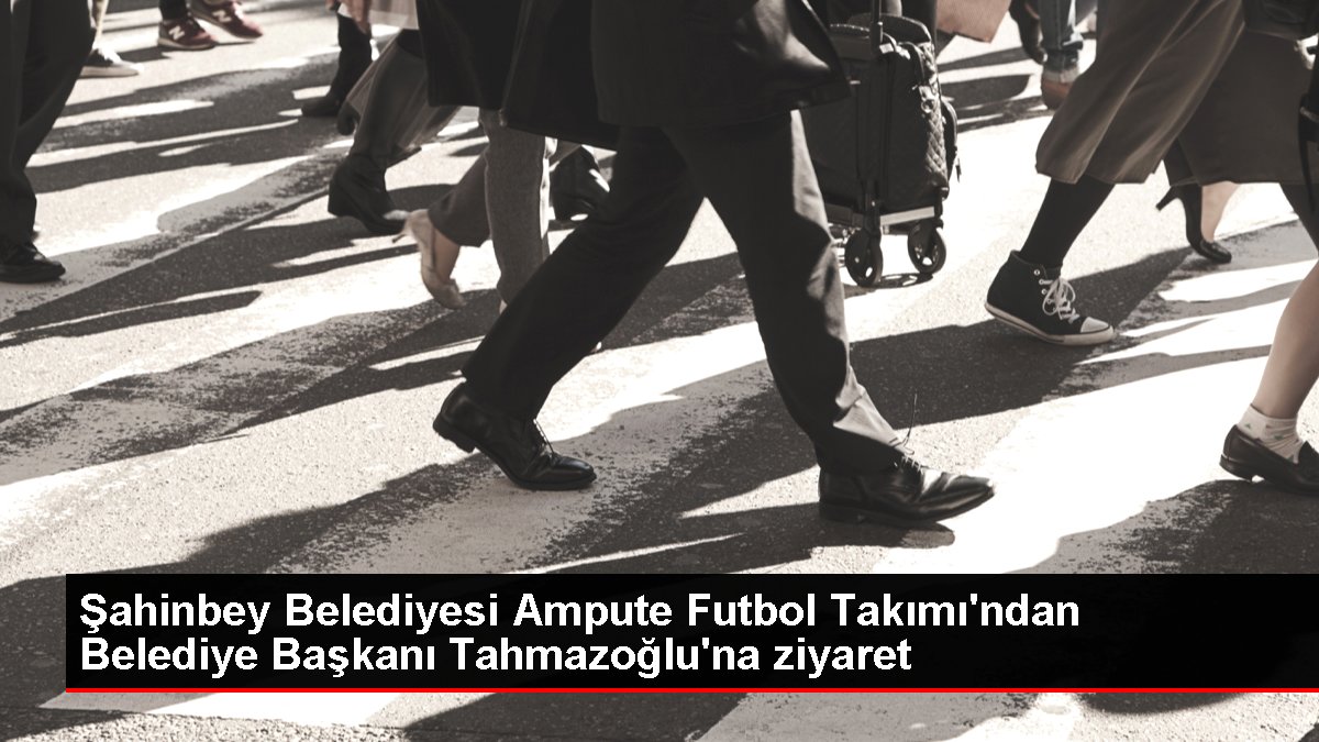 Şahinbey Belediyesi Ampute Futbol Ekibi İkili Şampiyonluk Kupasını Lidere İkram Etti