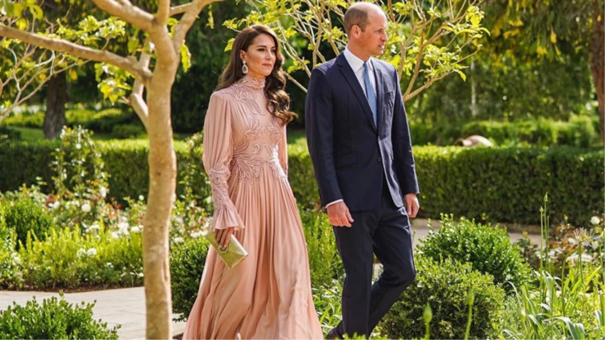 Ürdün Veliahtının düğününe katılan Galler Prensesi Kate Middleton, şıklığıyla göz kamaştırdı