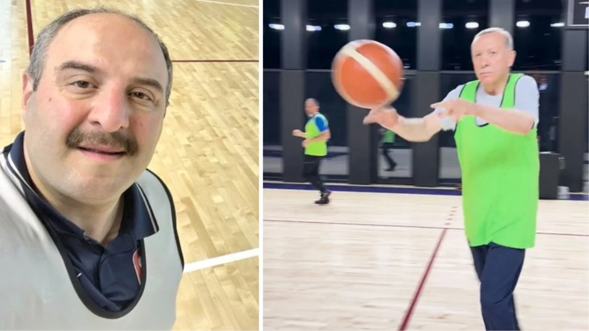 Cumhurbaşkanı Erdoğan'ın basket oynadığı manzaralar uydurma mi? Varank'tan "Çelişki var" diyenlere karşılık