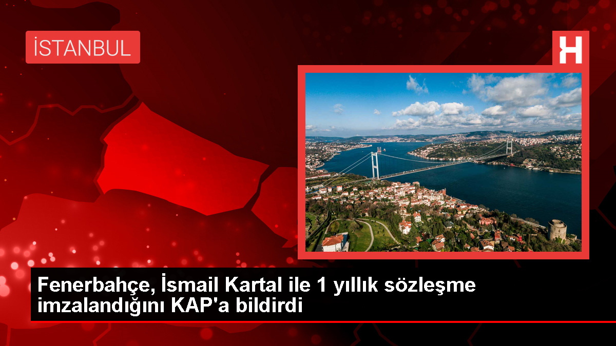 Fenerbahçe, İsmail Kartal ile 1 yıllık kontrat imzaladı