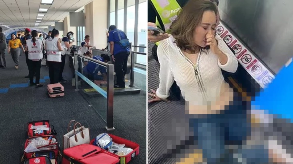 Havalimanında fecî kaza! Bayan yolcunun yürüyen banda sıkışan bacağını kesmek zorunda kaldılar