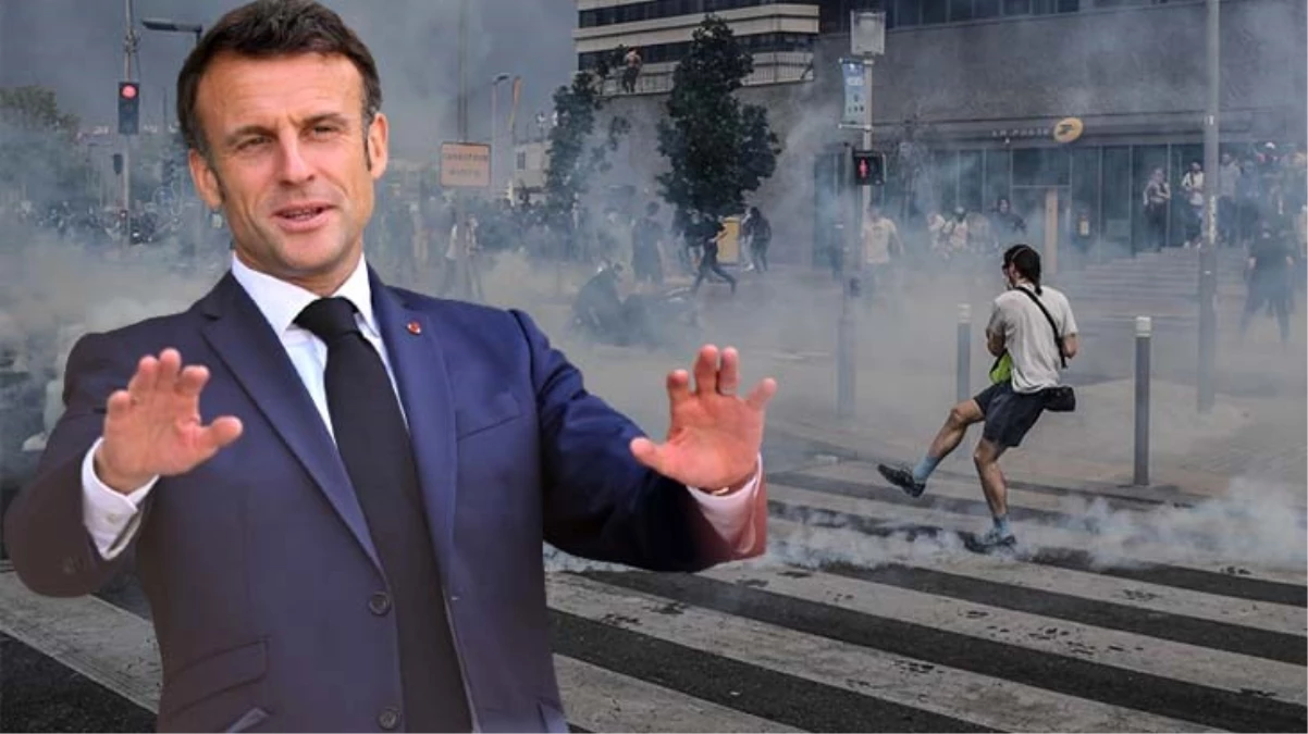 Macron, protestolara karışan gençlerin ailelerini amaç aldı: Ceplerine dokunmak lazım