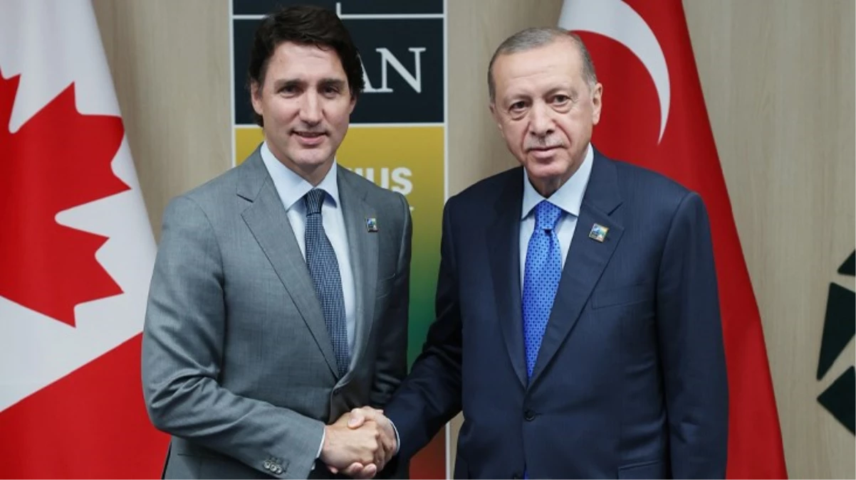 Cumhurbaşkanı Erdoğan'ın NATO temasları sürüyor! Kanada Başbakanı Trudeau ile görüştü