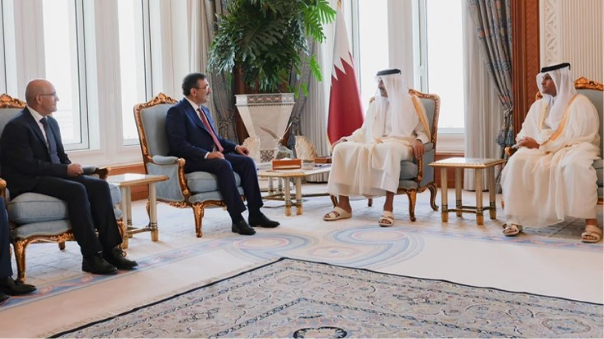 Cumhurbaşkanı Yardımcısı Yılmaz ve Bakan Şimşek, Katar'a gitmişti! Görüşmenin detayları ortaya çıktı