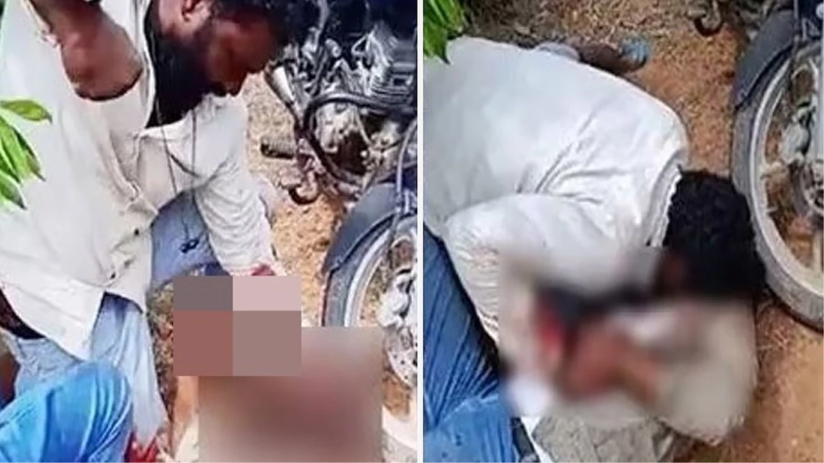 Hindistan'da bir adam, karısı ile ilgi yaşayan arkadaşının boğazını kesip kanını içti