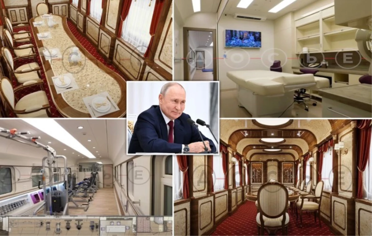 Putin'in lüks zırhlı treninin iç kısmı ortaya çıktı