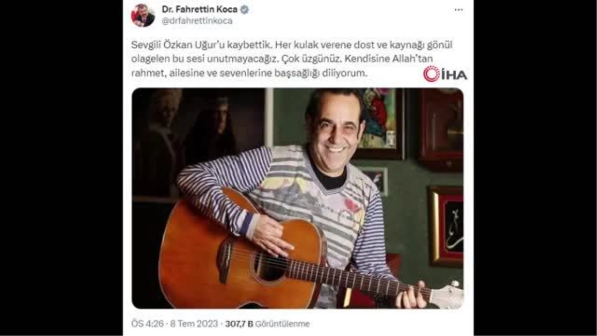 Sanatçı Özkan Uğur hayatını kaybetti