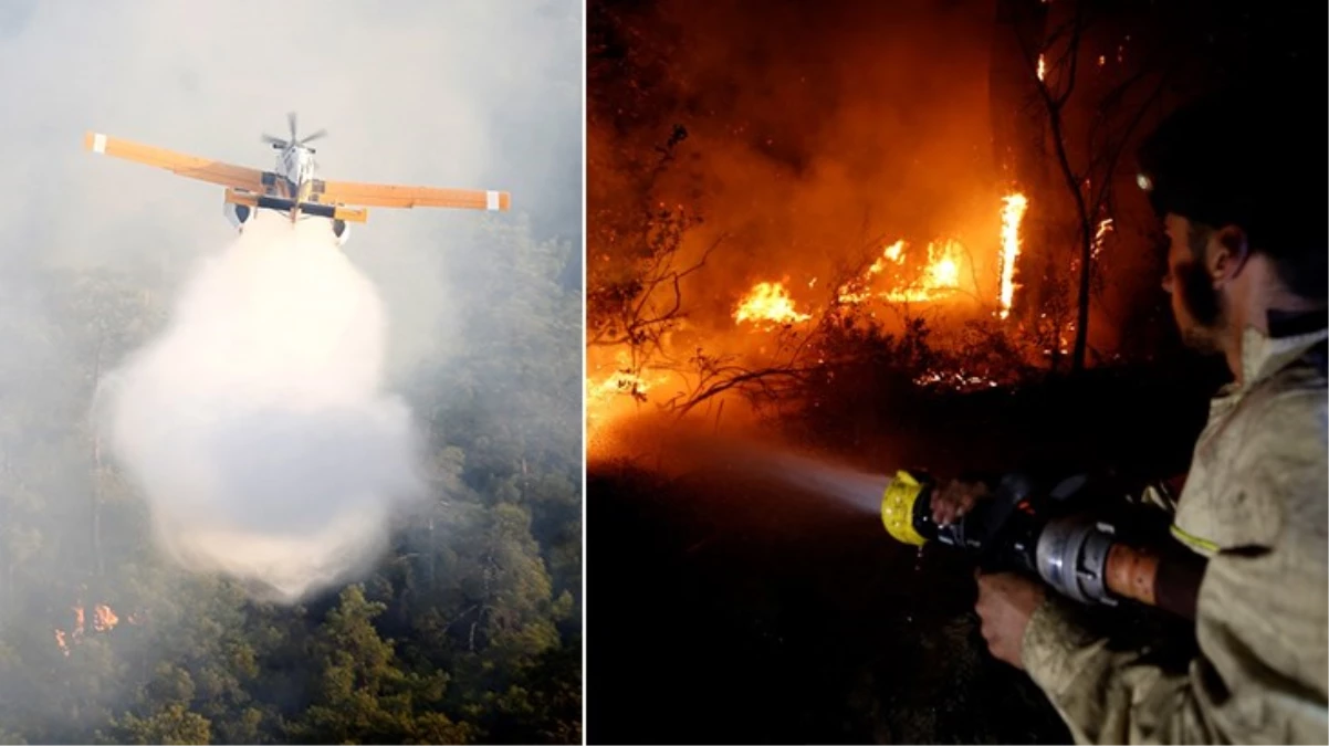 Antalya'daki orman yangınında hastane ve meskenler tahliye edildi! Havadan ve karadan müdahale sürüyor