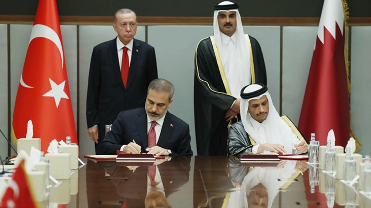 Cumhurbaşkanı Erdoğan ve Katar Buyruğu Al Thani görüşmesi tamamlandı, ortak bildiri imzalandı