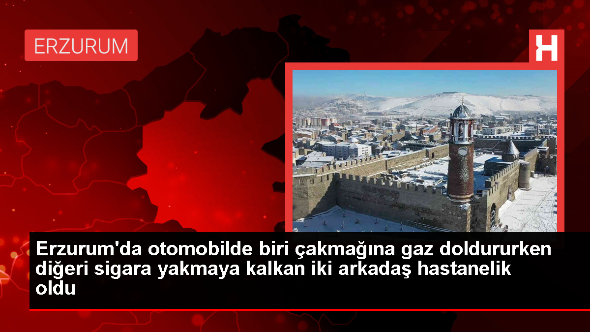 Erzurum'da Araba Patlaması Sonucu Yanık Alan İki Arkadaşın Tedavisi Devam Ediyor