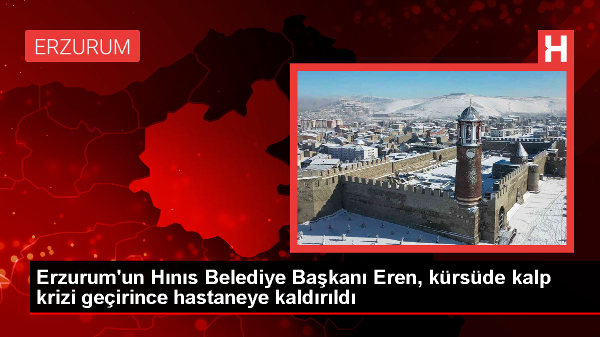 Erzurum'da Kalp Krizi Geçiren Hınıs Belediye Lideri Helikopterle Hastaneye Kaldırıldı