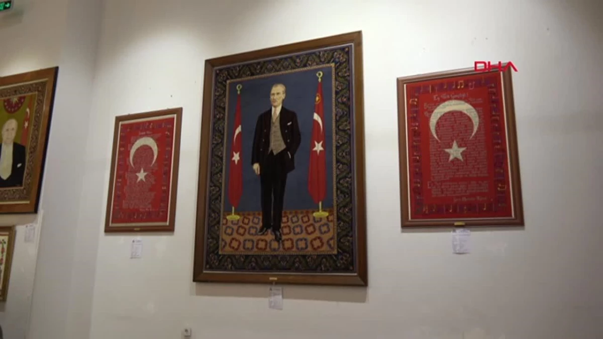 Prof. Dr. Turan Yazgan Etnografya Müzesi'nde Atatürk Portre Halısı Sergileniyor