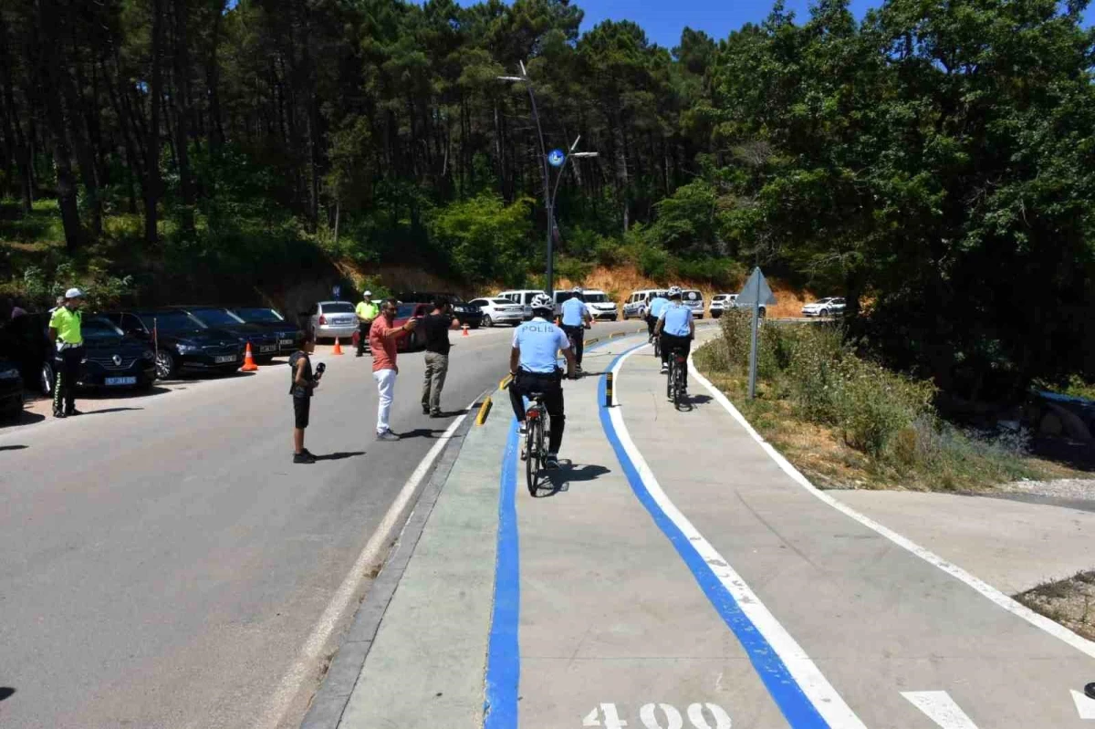Sinop'ta Bisikletli Polis Timleri Vazifeye Başladı